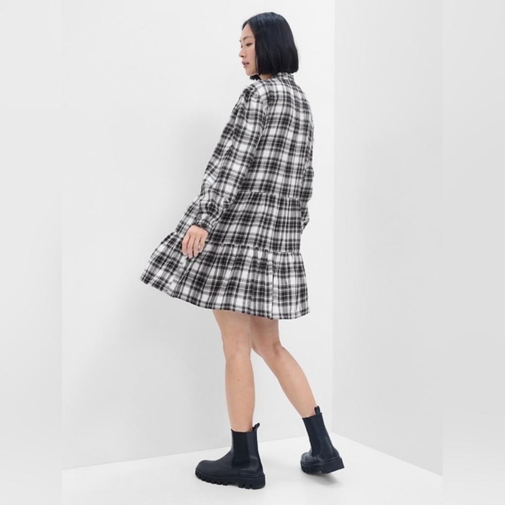 GAP FLANNEL SHIRT DRESS NWT - Picture 2 of 7